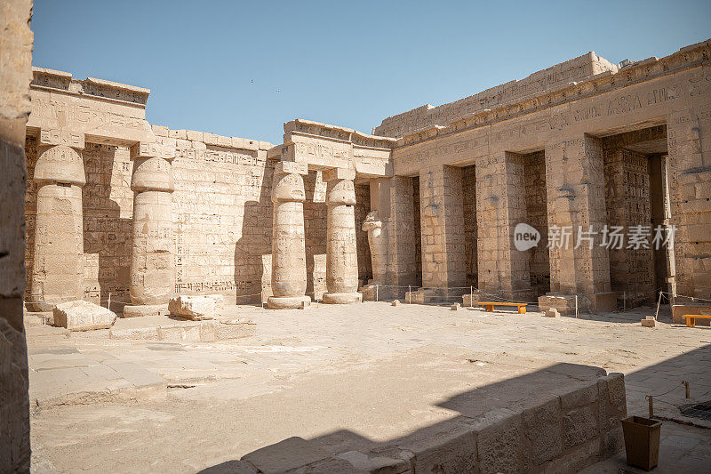 Medinet Habu神庙的第二庭院